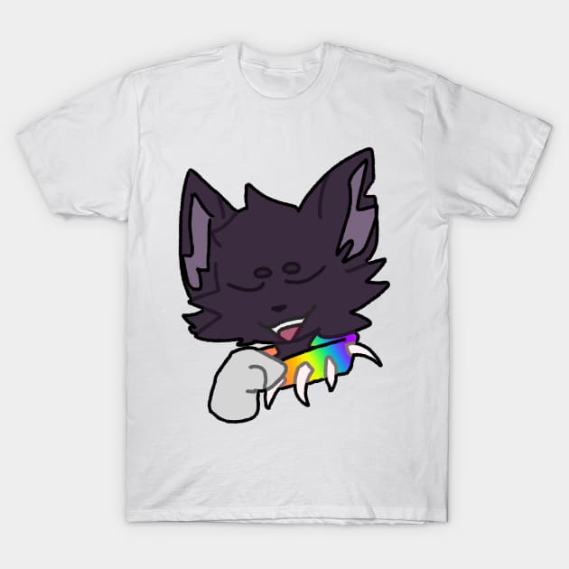 Scourge Rainbow Collar T-Shirt by WillowTheCat-